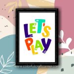 Free Colorful Playroom Printables - Colorful Craft Corner