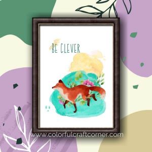 Free Watercolor Animal Printables - Colorful Craft Corner