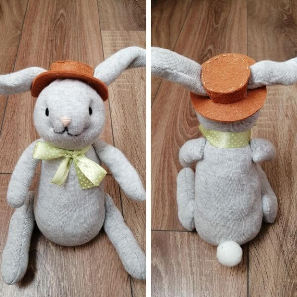 DIY sock rabbit