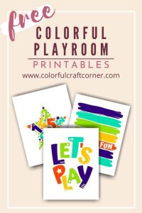 Free Colorful Playroom Printables - Colorful Craft Corner