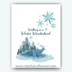 Free Winter Printables Wall Art - Colorful Craft Corner