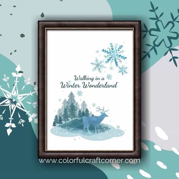 Free Watercolor Winter Printable Wall Art