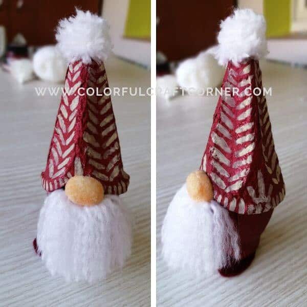 Christmas egg carton craft