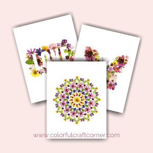 Free Printable Floral Art - Colorful Craft Corner