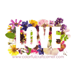 Free Printable Floral Art - Colorful Craft Corner