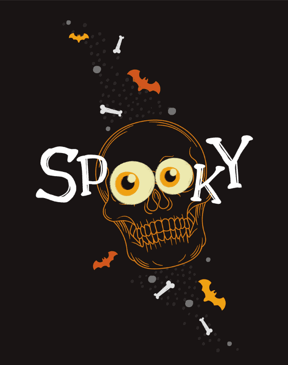 Spooky Skull printable
