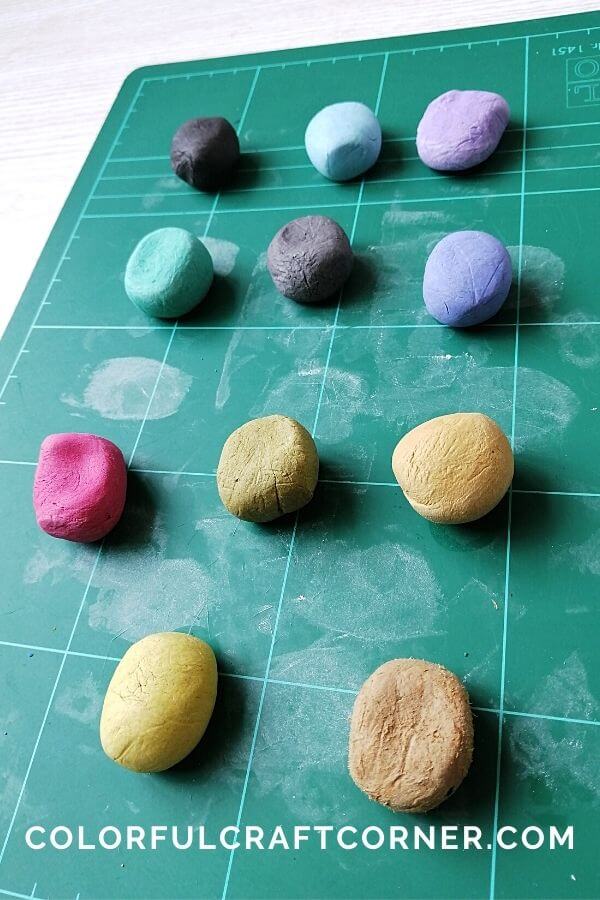 colored clay