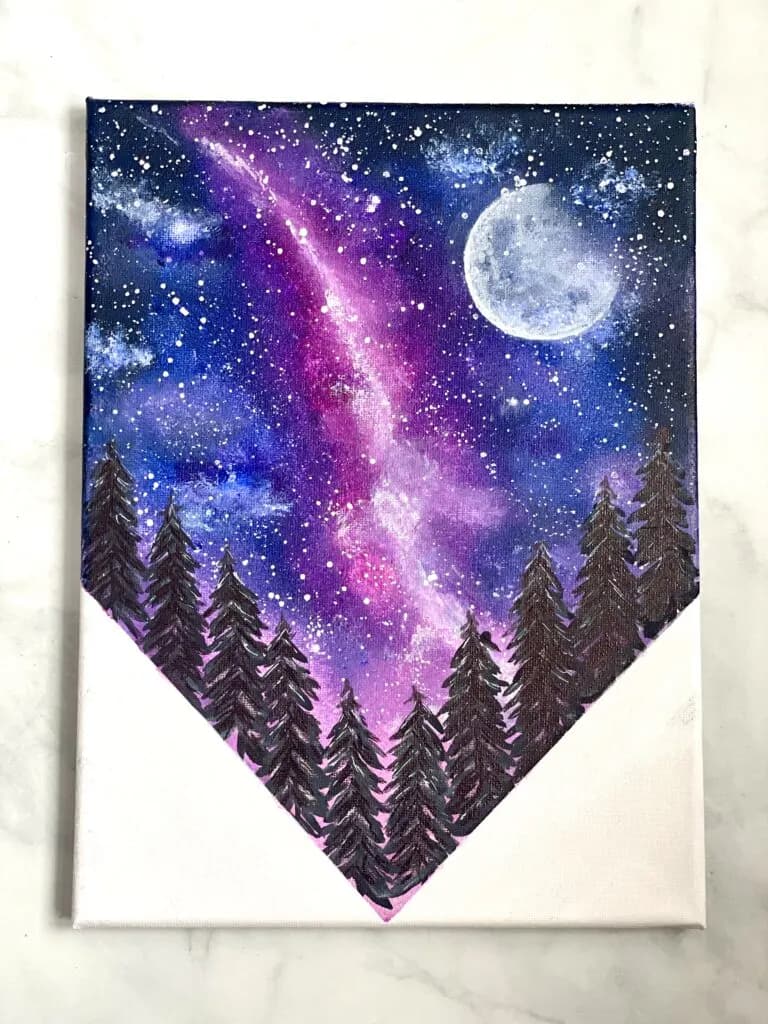 galaxy painting by Feeling Nifty