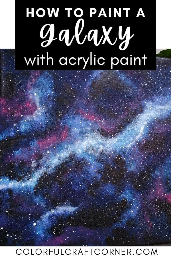 How to paint a galaxy with acrylic paint