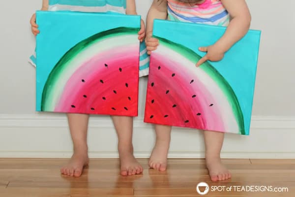 watermelon canvas painting