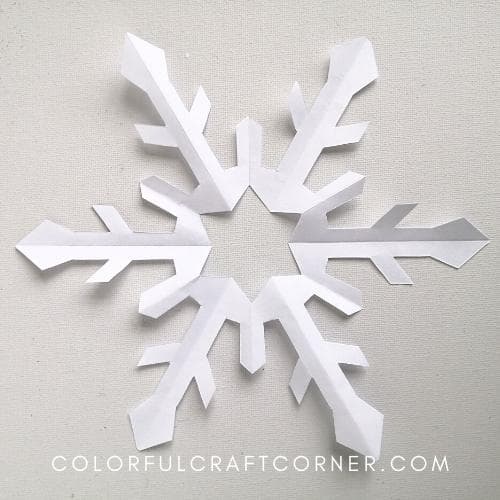 DIY paper snowflake