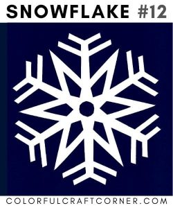 20 Printable Snowflake Patterns (Free PDF) - Colorful Craft Corner