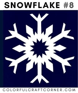 20 Printable Snowflake Patterns (Free PDF) - Colorful Craft Corner