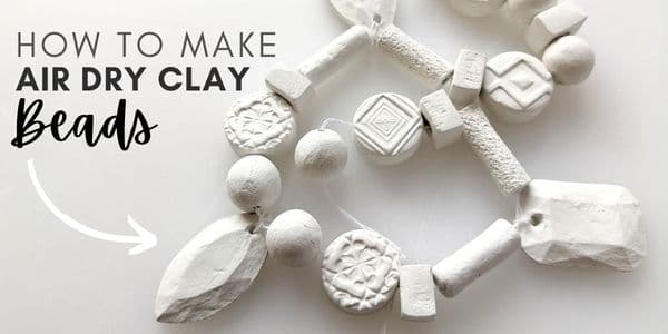 how to make air dry clay beads