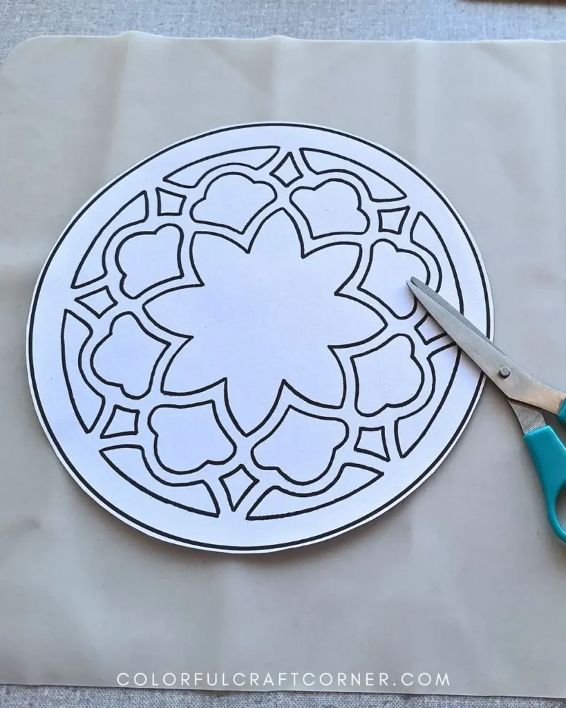 DIY clay mirror frame clay mirror template