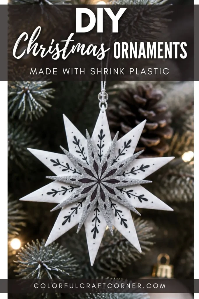 modern handmade Christmas tree decorations